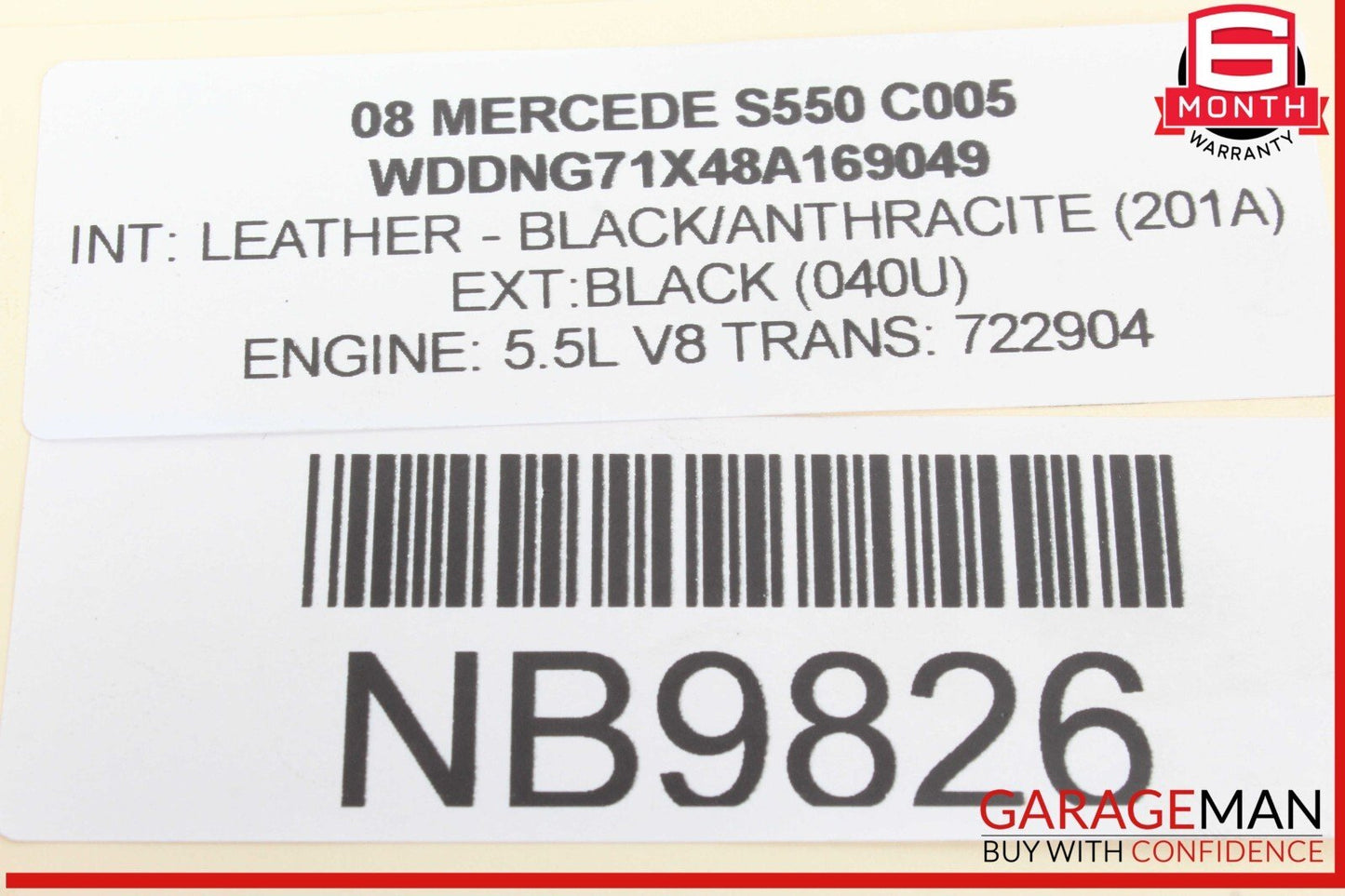 07-14 Mercedes W221 S550 Rear Left or Rear Right Side Tie Rod Lower Control Arm