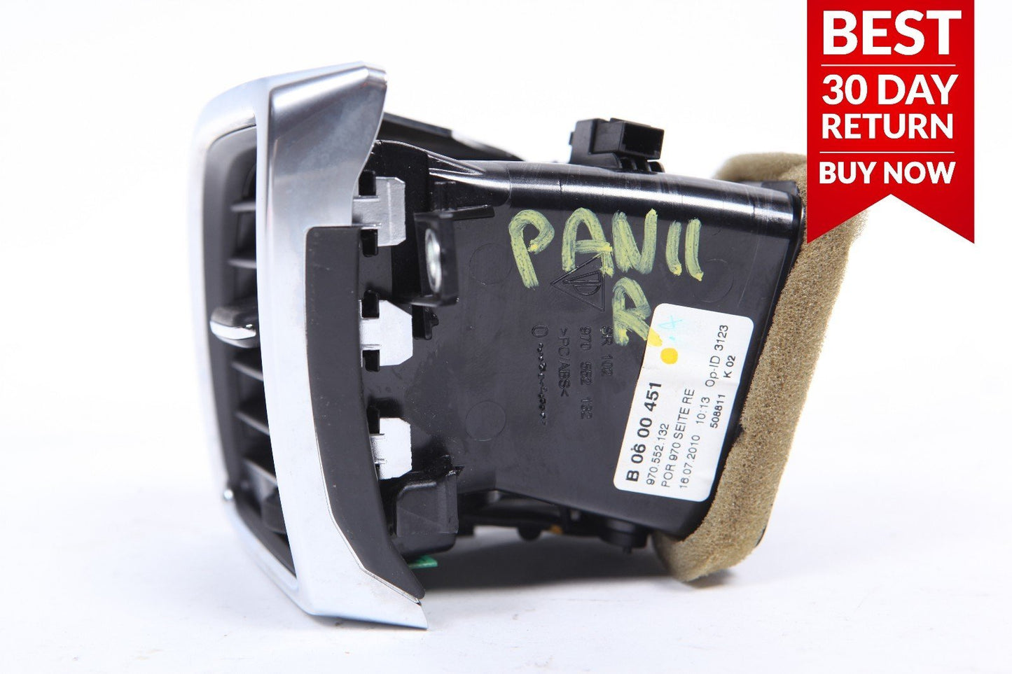 10-15 PORSCHE 970 PANAMERA FRONT RIGHT DASHBOARD A/C AC AIR VENT A28 OEM
