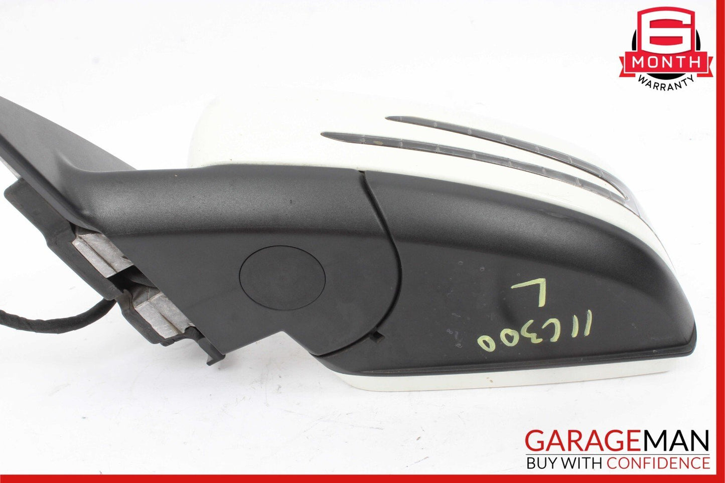 08-14 Mercedes W204 C300 C63 AMG Front Left Side Mirror Rear View Door White