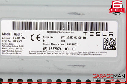 20-23 Tesla Model Y Radio Receiver FM HD Control Module Unit 152797400D OEM