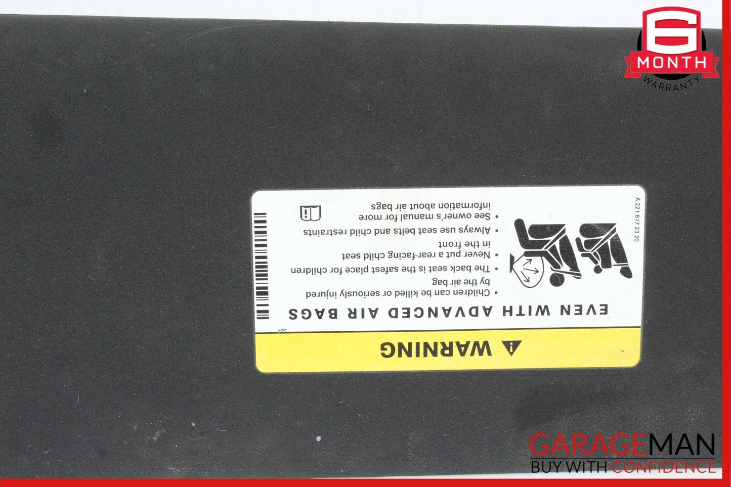 08-14 Mercedes W204 C250 Front Left Side Sun Visor Sunvisor Shade Cover OEM