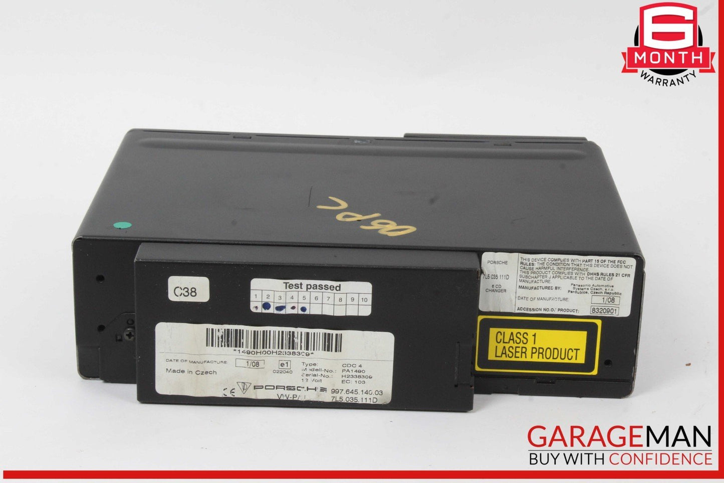 03-10 Porsche Cayenne S 955 957 CDC-4 CD Changer Module Unit 7L5035111D OEM
