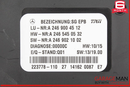 12-20 Mercedes W117 CLA250 SLK350 Hand Parking Brake Control Module Unit OEM