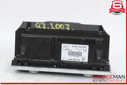07-09 Audi Q7 Front AC Air Conditioning Heater Temperature Climate Control Panel