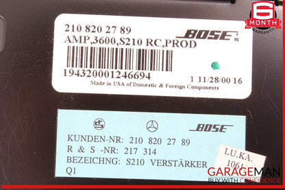 99-02 Mercedes W210 E320 4MATIC Bose Amp Amplifier Control Module Unit OEM