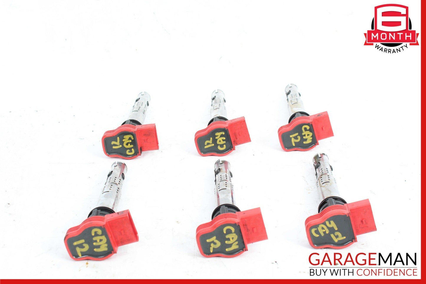 09-18 Porsche Cayenne Touareg 3.0L Engine Ignition Coil Igniter Set of 6 Pc OEM