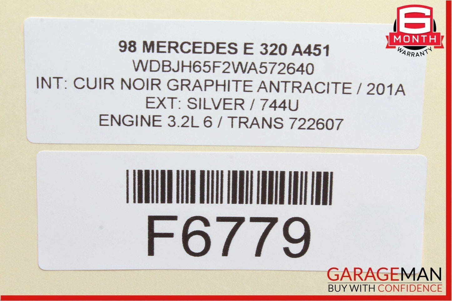 98-02 Mercedes W210 E320 Right Passenger Side Exhaust Manifold Header OEM