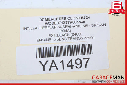 07-14 Mercedes W216 CL550 S550 Front Right Side Seat Control Switch OEM