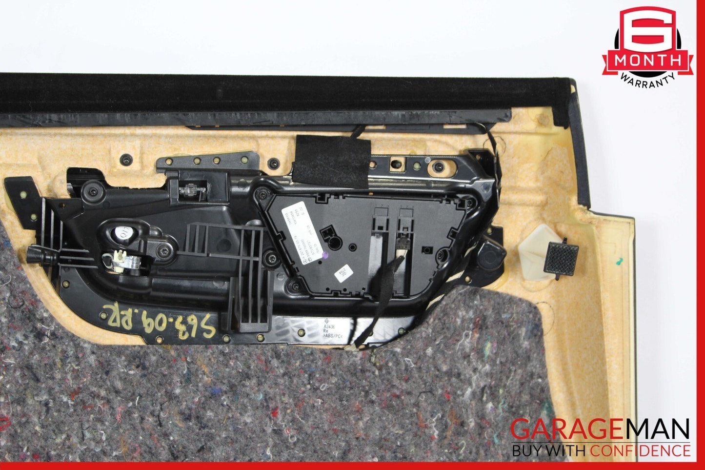 08-09 Mercedes W221 S63 AMG Rear Right Passenger Side Door Panel Black OEM