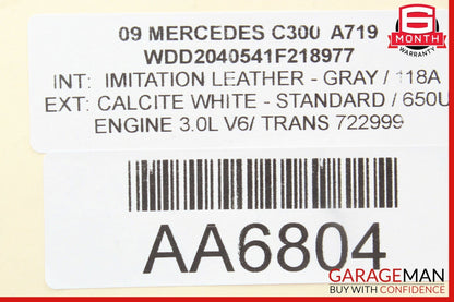 08-14 Mercedes W204 C300 Sedan Rear Right Side Door Lock Latch Actuator