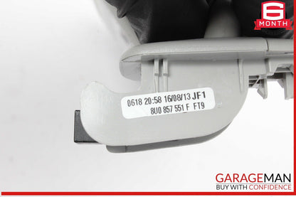 09-16 Audi A4 Front Left Driver Side Sun Visor Sunvisor Gray 8U0857551F OEM
