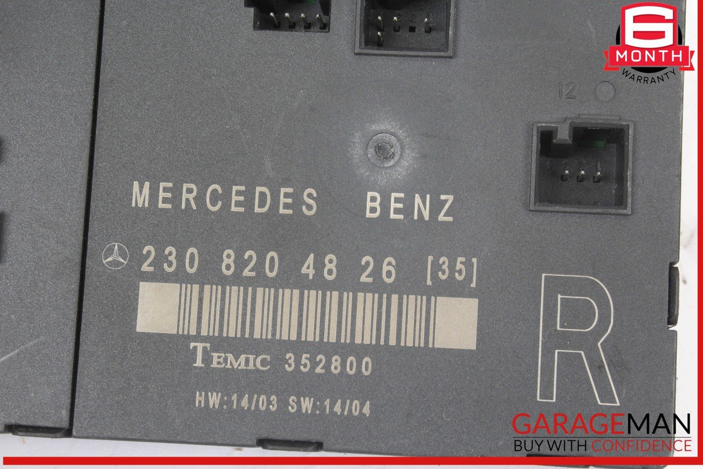 03-12 Mercedes R230 SL500 SL55 SL600 Front Right Side Door Control Module OEM