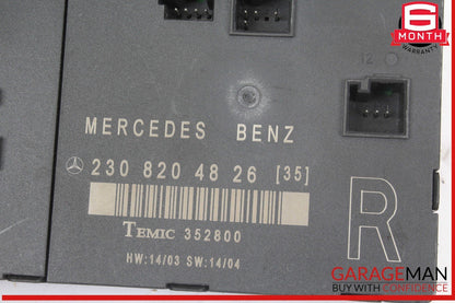 03-12 Mercedes R230 SL500 SL55 SL600 Front Right Side Door Control Module OEM