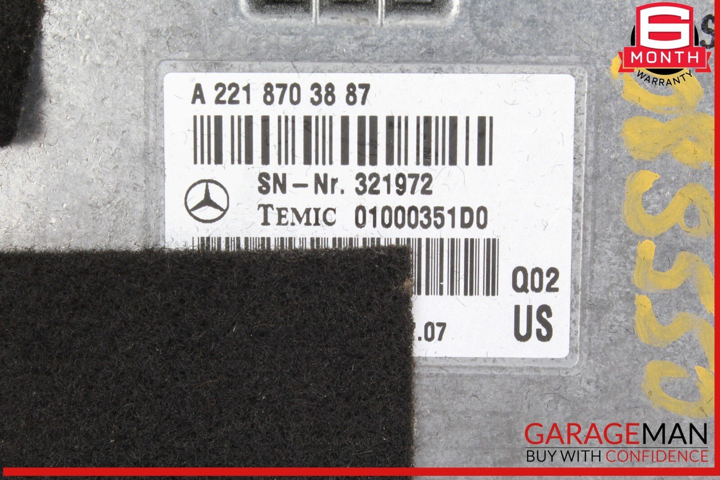 07-14 Mercedes W221 S550 CL550 Voice Language Communication Control Module OEM