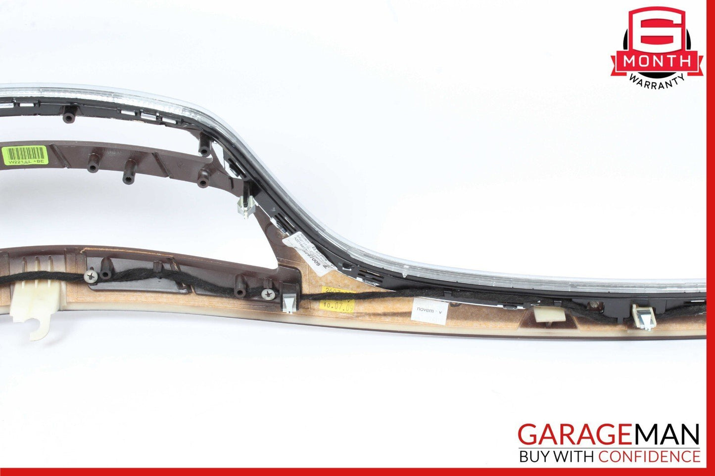10-13 Mercedes W221 S550 S450 Dashboard Center Trim Molding Cover Bezel Wood
