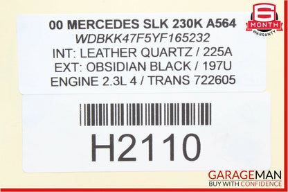 97-04 Mercedes R170 SLK230 Rear Right & Left Shock Absorber Coil Spring Set OEM