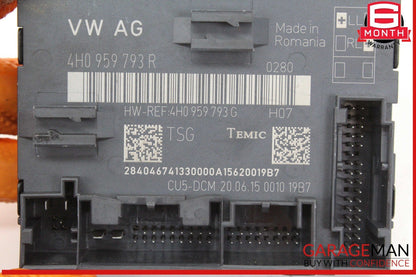 11-18 Audi A8 S8 Front Left Driver Side Door Control Module Unit 4H0959793R OEM