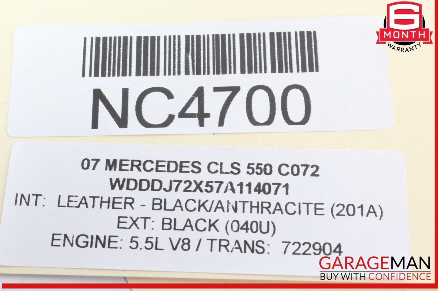 03-09 Mercedes W219 CLS550 CLS63 AMG Air Suspension Control Switch 2118217158