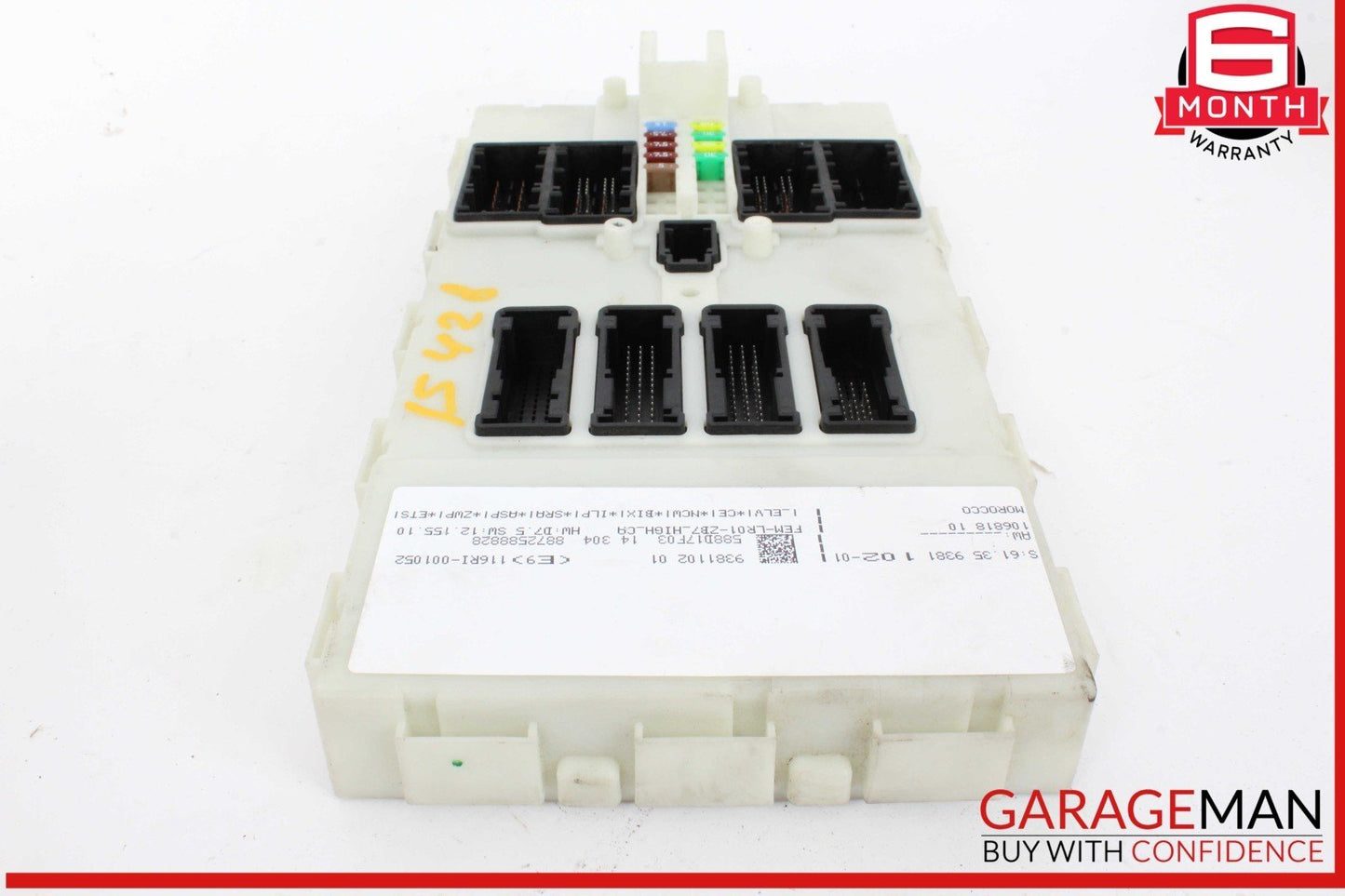 15-20 BMW 428i BCM Front Electronic Body Control Module Unit 9381102 OEM