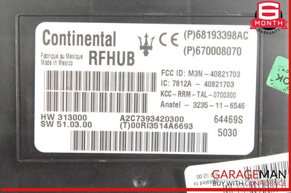 14-17 Maserati Ghibli M157 Keyless Entry RF Hub Control Module ECU OEM