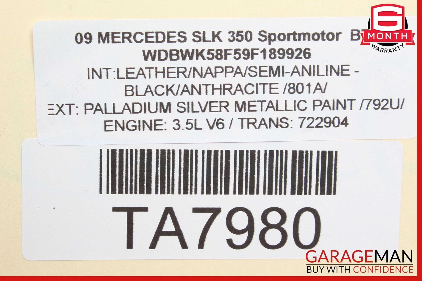 03-12 Mercedes R171 SLK350 CLS550 Front Right Seat Control Module Unit OEM