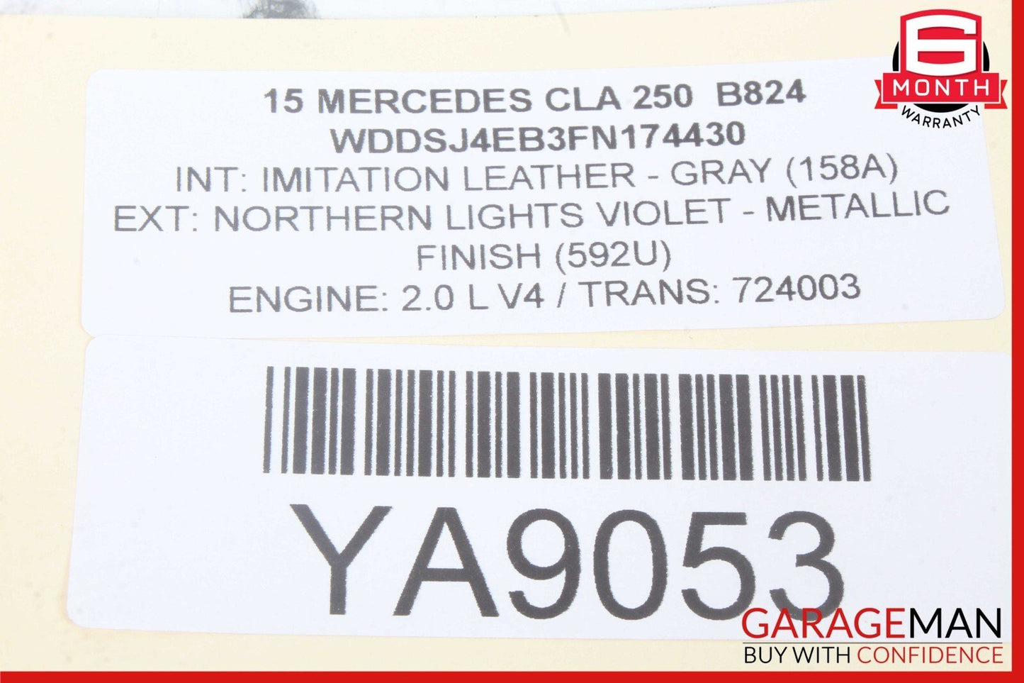 14-19 Mercedes W117 CLA250 CLA200 Rear Left Driver Side Lower Control Arm OEM
