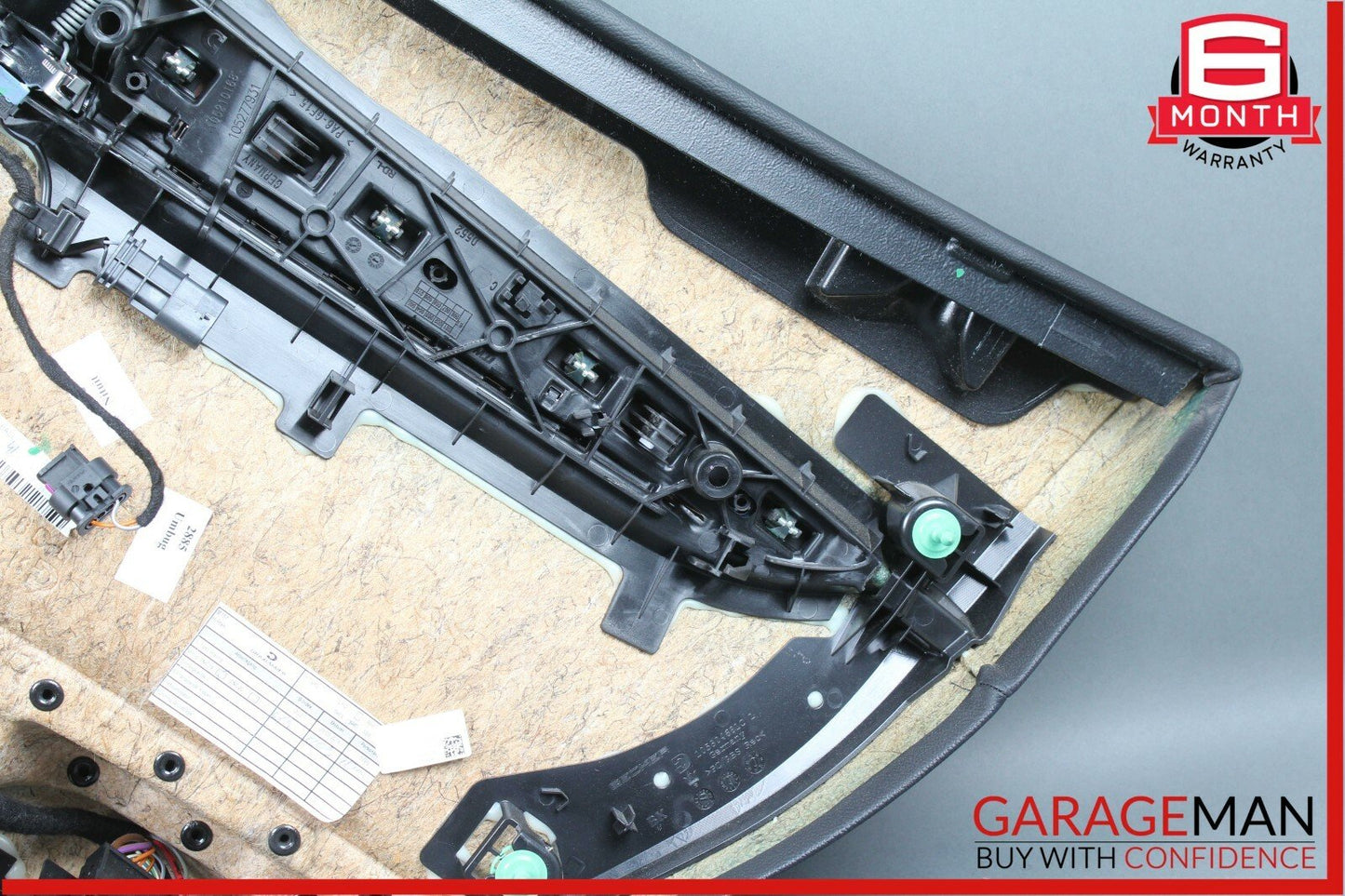 14-18 Maserati Ghibli Rear Left Side Interior Door Panel Cover Assembly Black