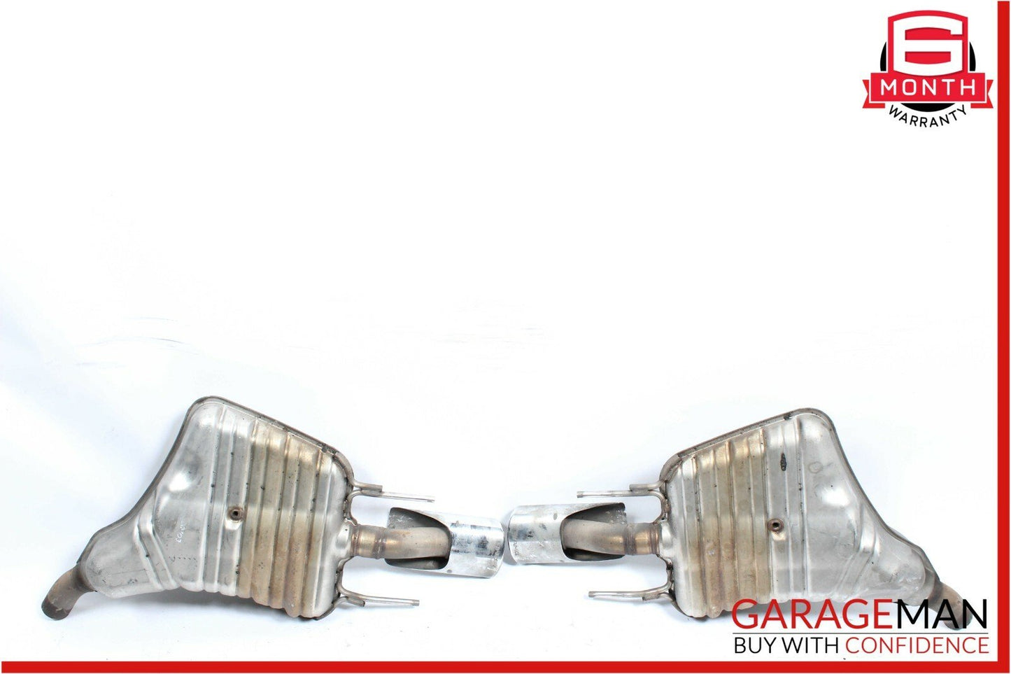 07-09 Mercedes W221 S450 S550 S600 AMG Sport Rear Exhaust Muffler Tip Tips Set