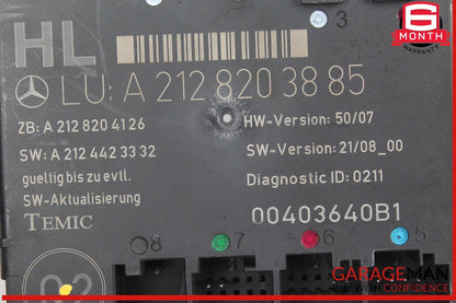08-18 Mercedes W204 C300 SLK350 E400 Rear Left Side Door Control Module OEM