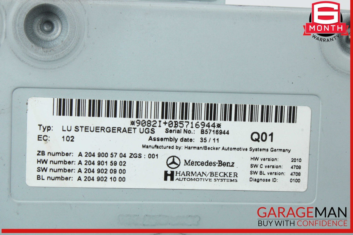 Mercedes X164 GL450 Communication Interface Module 2049005704 OEM