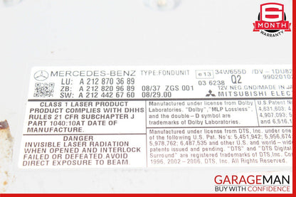 10-13 Mercedes W221 S63 AMG E350 Rear Seat DVD CD Player 2128703689 OEM