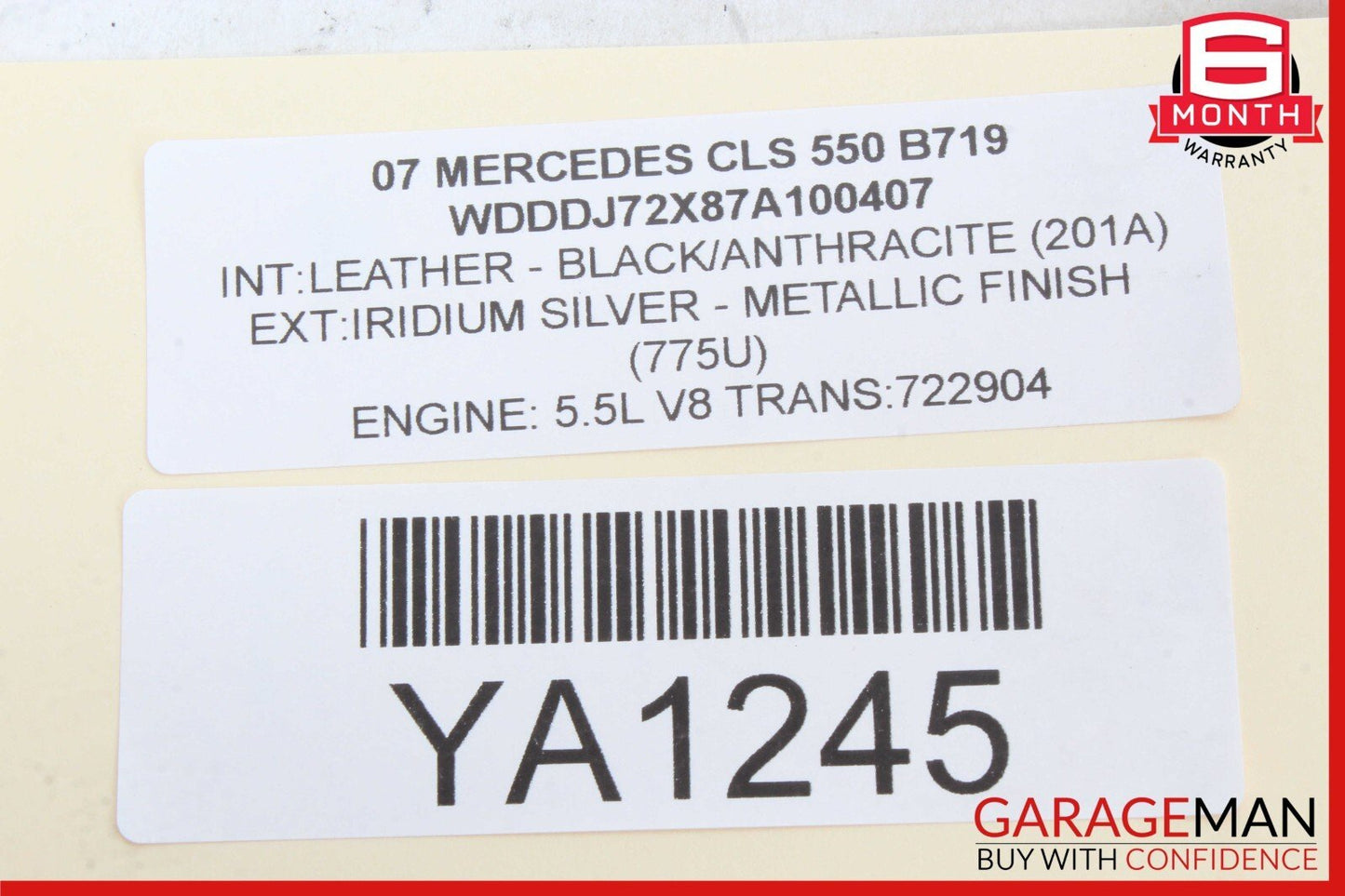 06-11 Mercedes W219 CLS550 CLS500 CLS63 AMG Front Right Door Control Module Unit