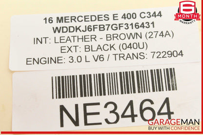 10-17 Mercedes W212 E400 Power Brake Booster Master Cylinder w/ Reservoir OEM