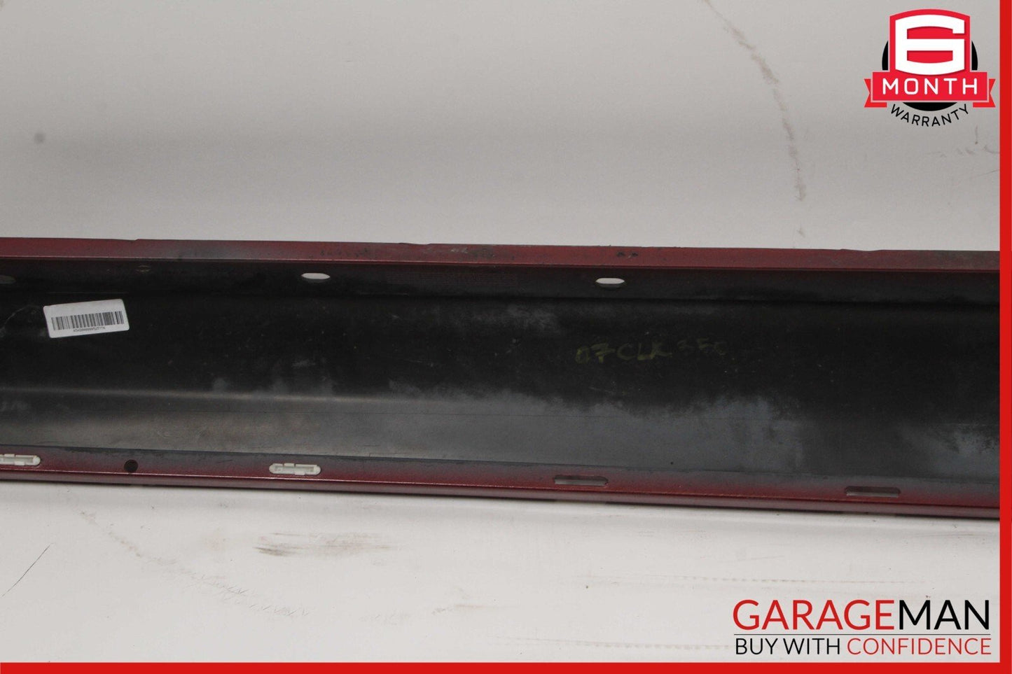 06-09 Mercedes W209 CLK350 CLK500 Coupe Left Side Rocker Molding Side Skirt Red