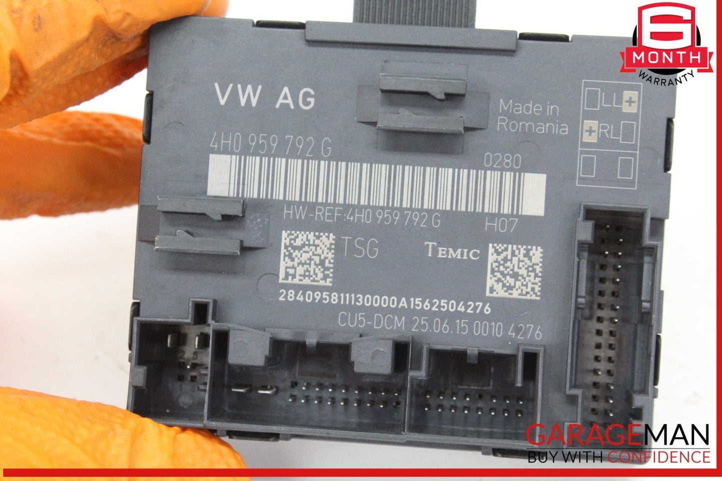 11-18 Audi A8 S8 Front Right Side Door Control Module Unit 4H0959792G OEM
