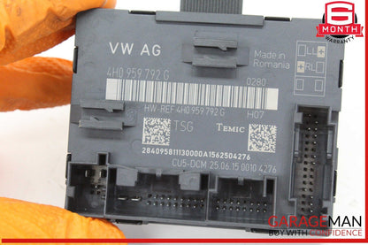 11-18 Audi A8 S8 Front Right Side Door Control Module Unit 4H0959792G OEM