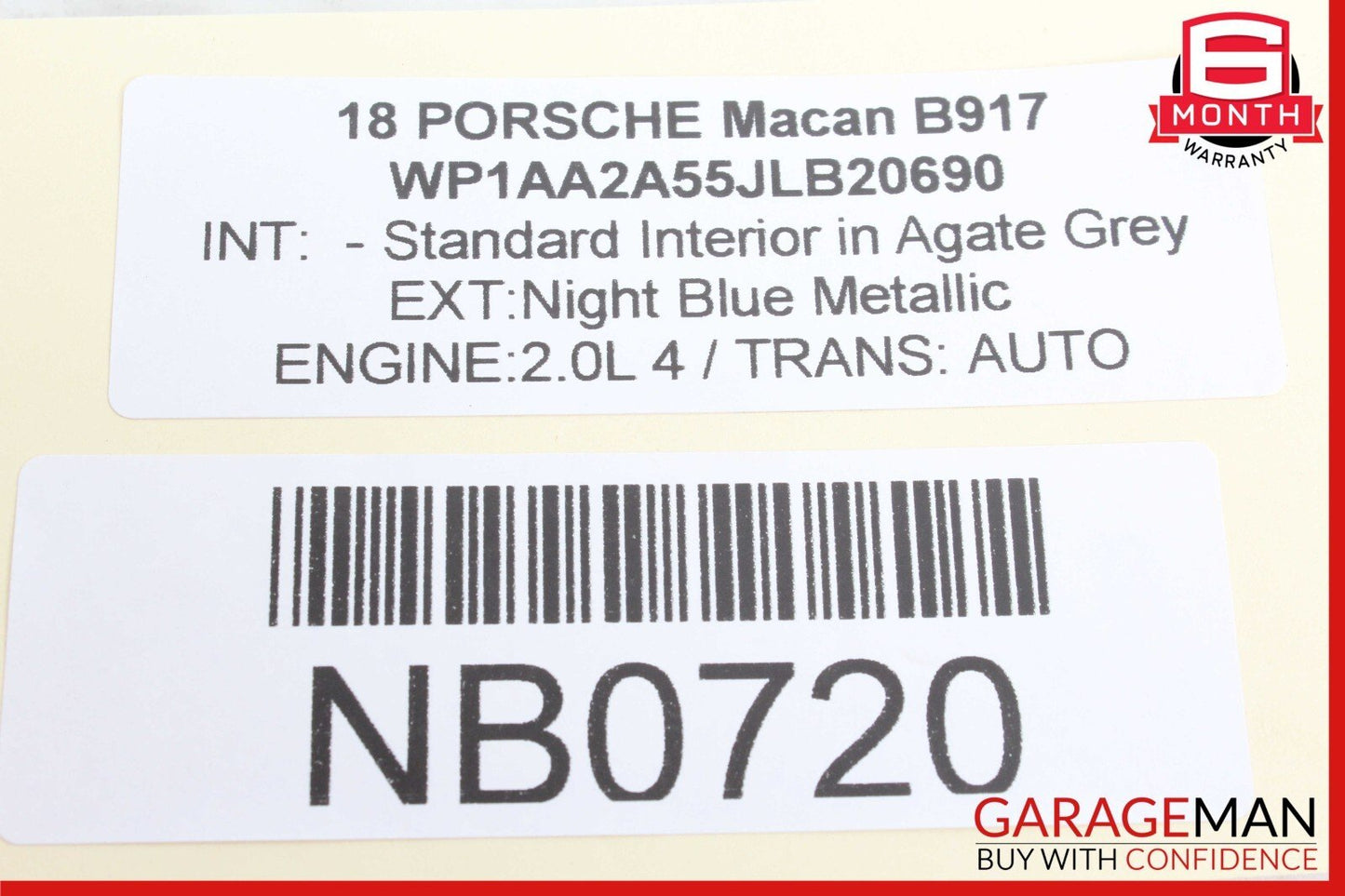 15-22 Porsche Macan Turbo 95B Rear Right Passenger Side Lower Control Arm OEM
