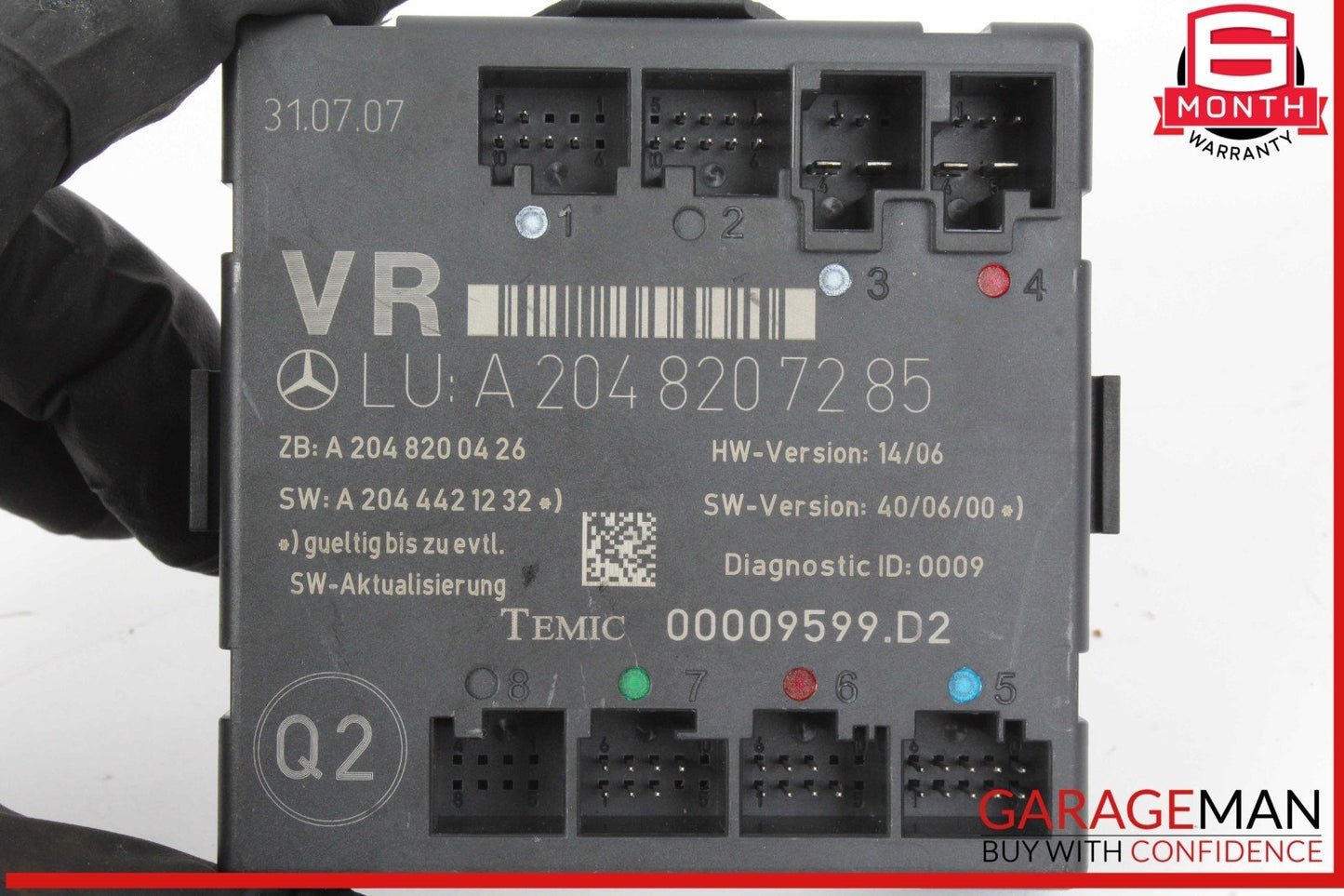 08-14 Mercedes W204 C300 C350 Front Right Side Door Control Module Unit OEM