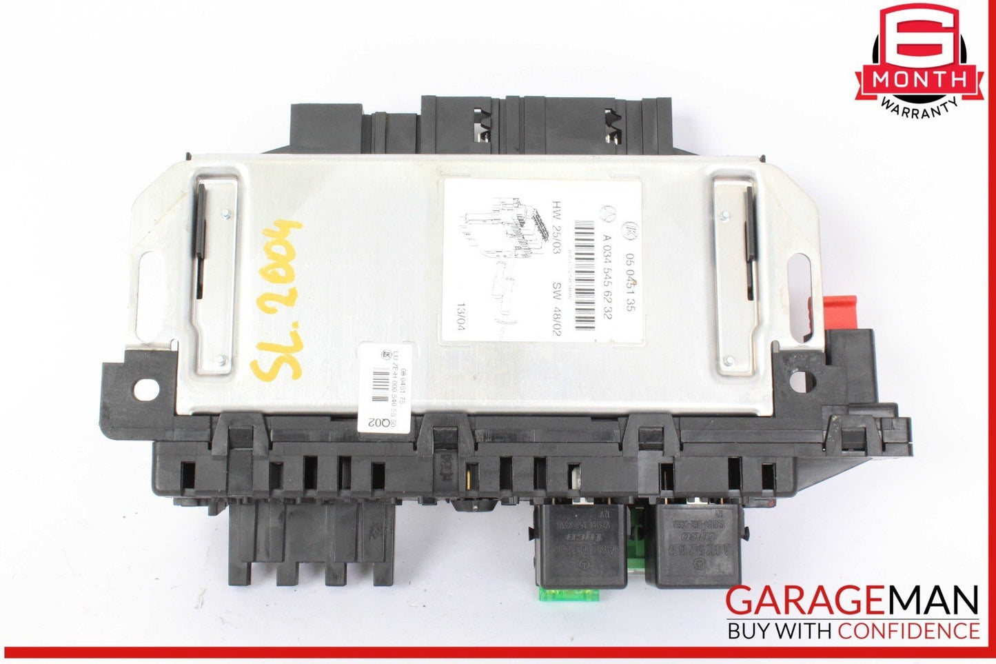 03-12 Mercedes R230 SL500 SL55 AMG SL550 Rear SAM Fuse Box Relay Module OEM