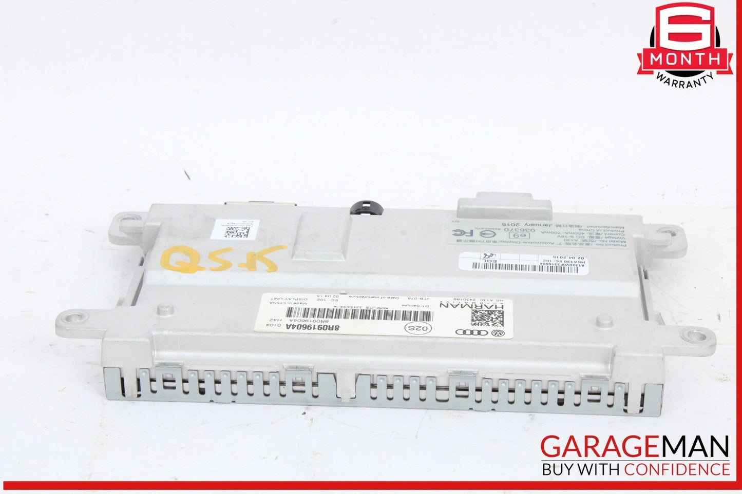 09-17 Audi Q5 S4 Front Dashboard Info Navigation Display Screen Monitor OEM