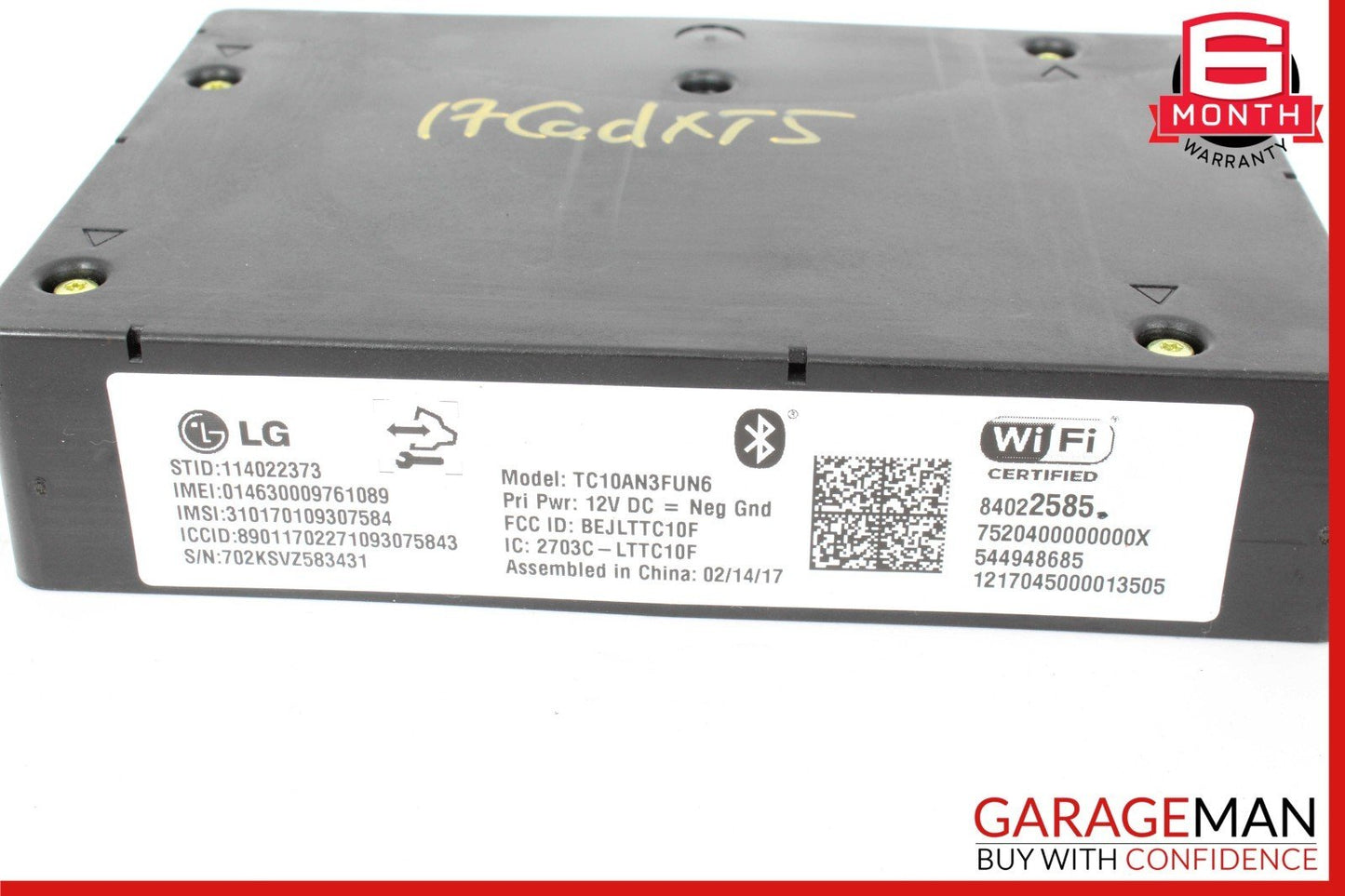 17-20 Cadillac XT5 Wireless Communication Bluetooth WiFi Control Module Unit OEM
