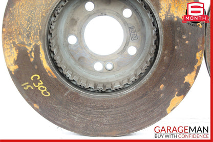 15-20 Mercedes W205 C300 C350e Front Left & Right Side Brake Rotor Disc Set of 2