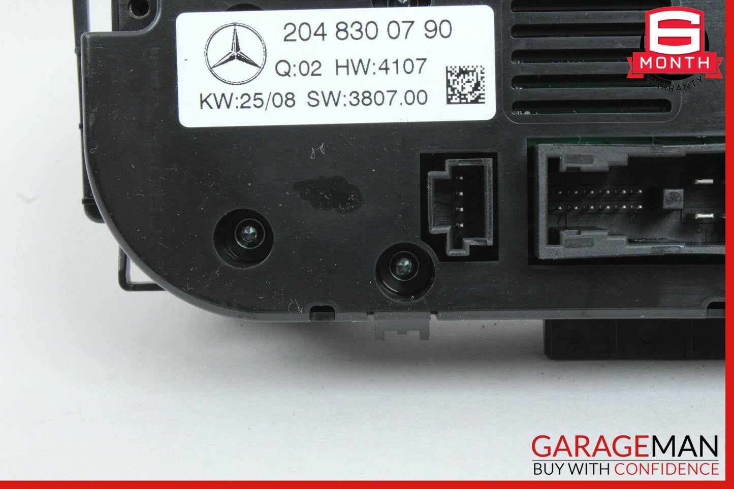 08-11 Mercedes W204 C300 C350 AC A/C Heater Climate Control Switch Module Unit