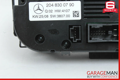 08-11 Mercedes W204 C300 C350 AC A/C Heater Climate Control Switch Module Unit