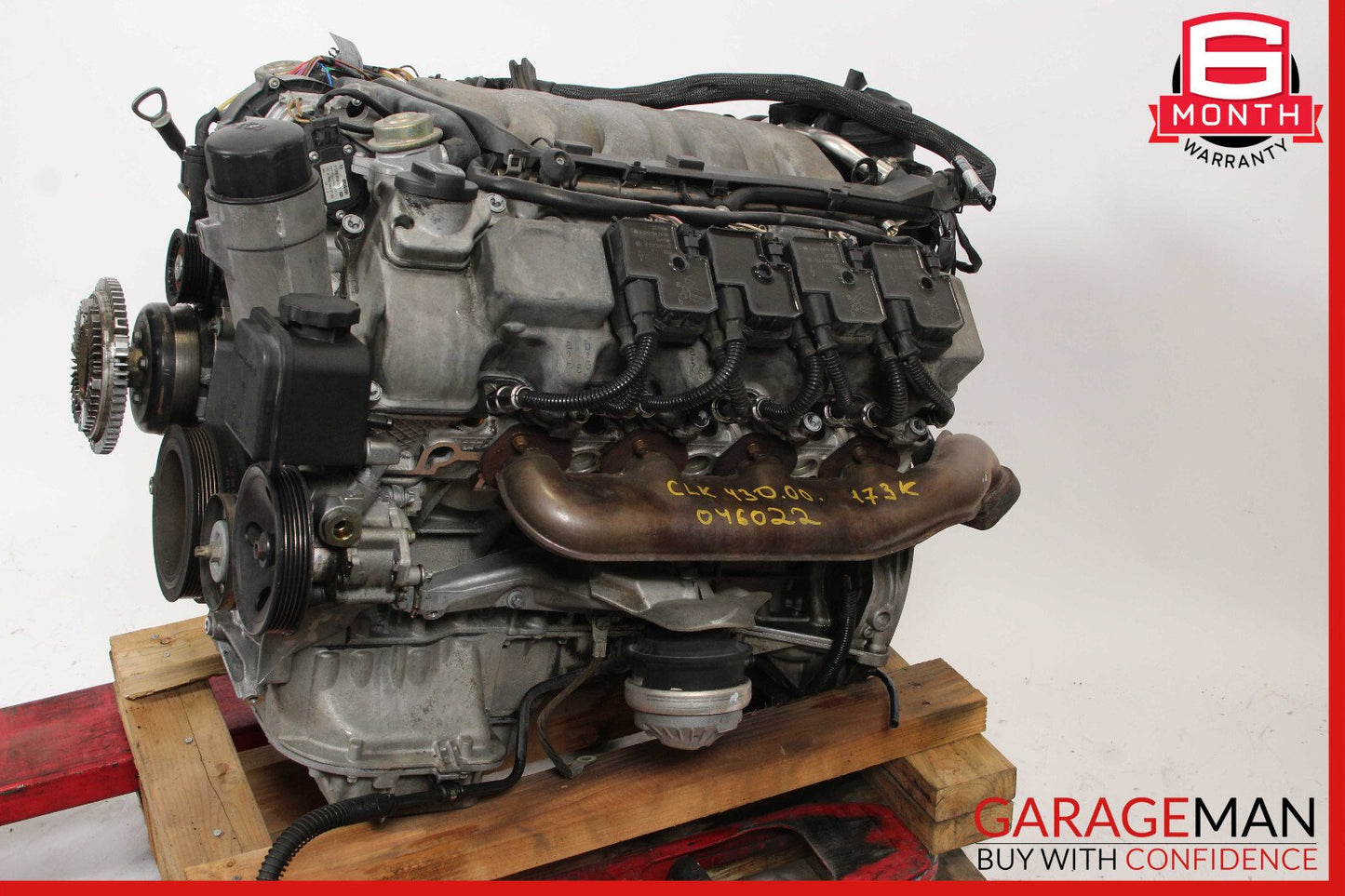 Mercedes W208 CLK430 S430 4.3L V8 M113 Complete Engine Motor Block Assembly 173k