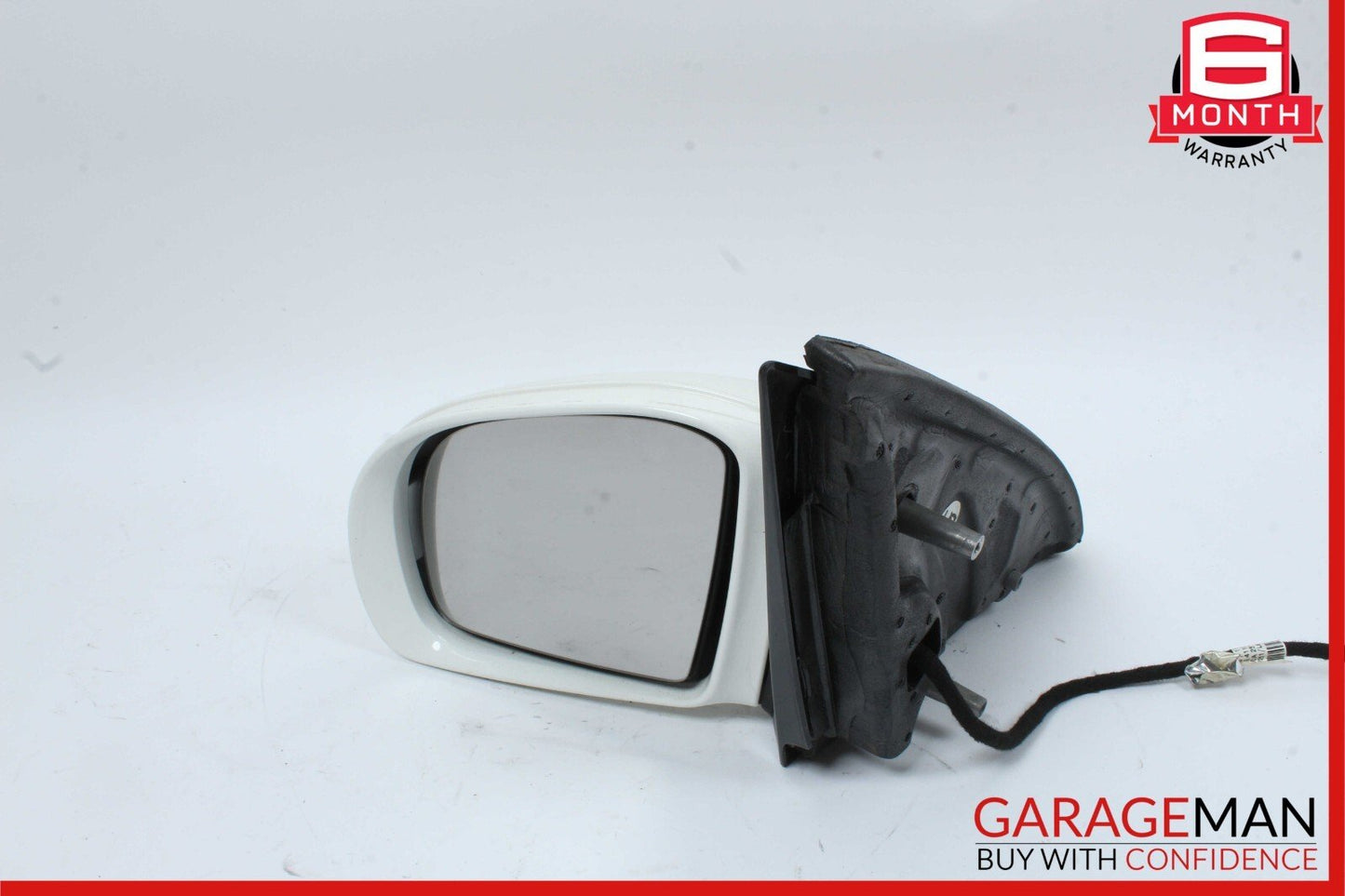 06-10 Mercedes W251 R350 R500 Front Left Side Mirror Door Rear View White OEM