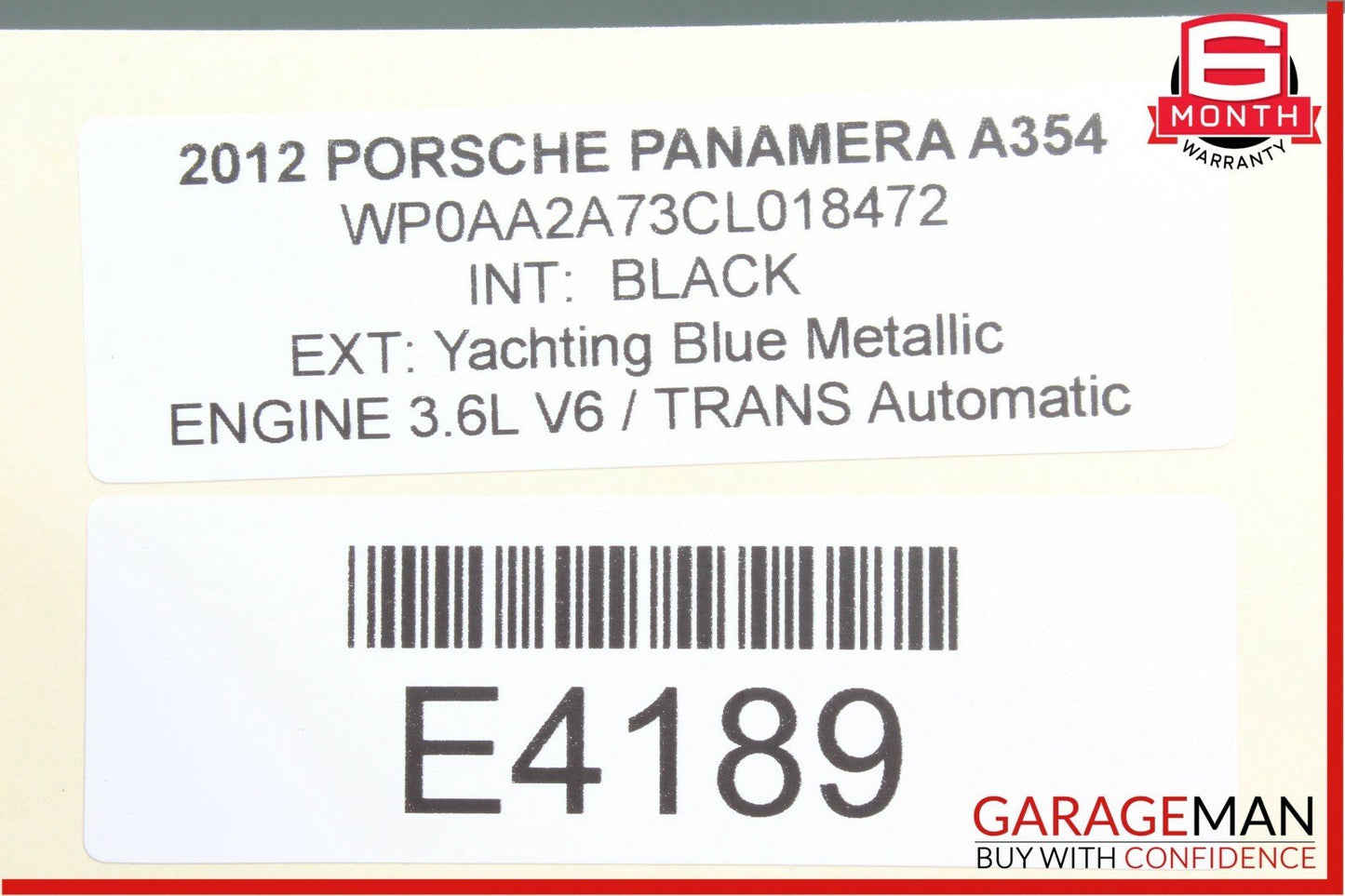 10-15 Porsche Panamera 970 Front Right Passenger Dash AC A/C Air Vent OEM