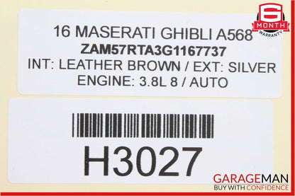 14-17 Maserati Ghibli Steering Column Multifunction Switch Control Button OEM
