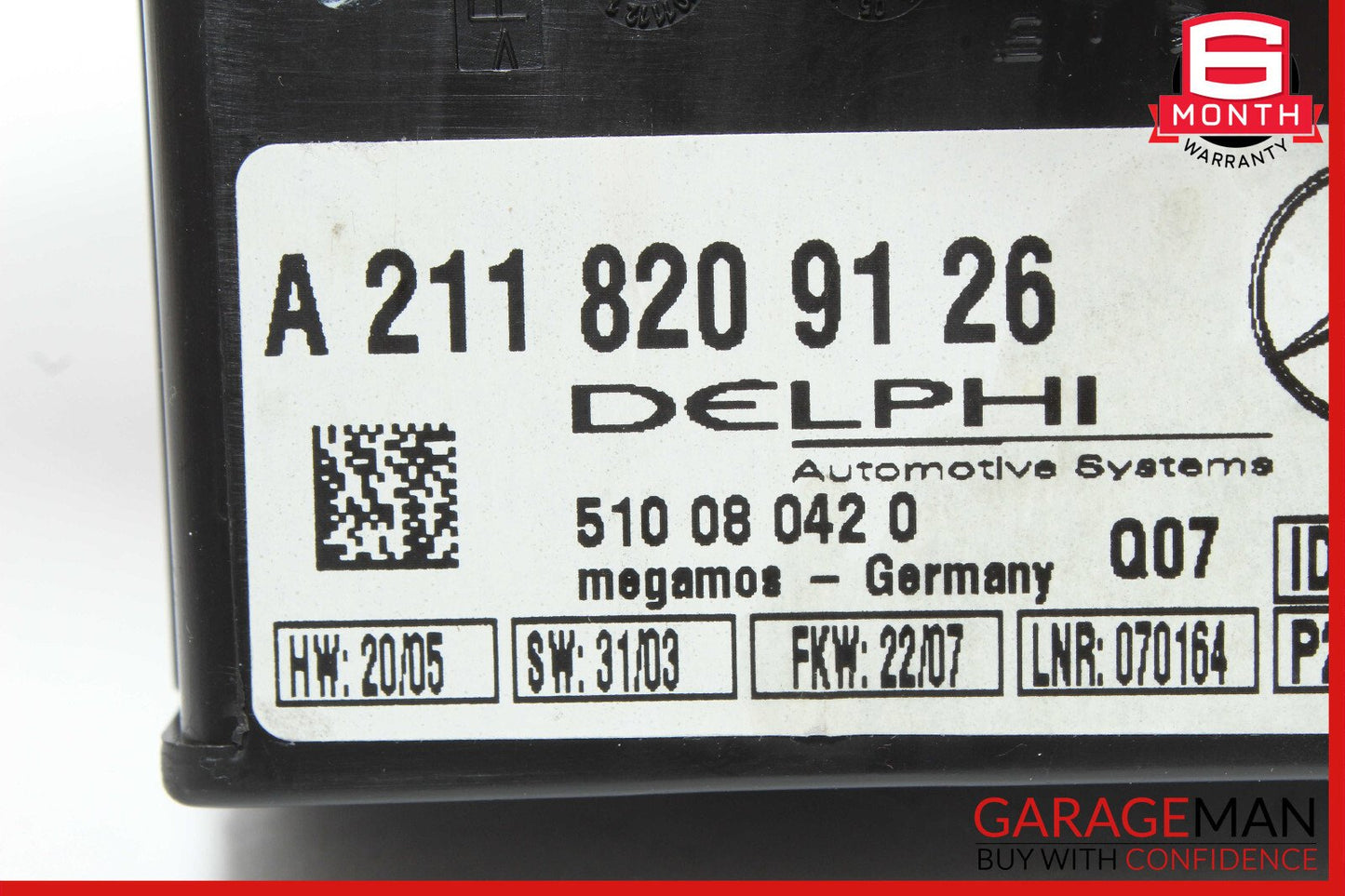 Mercedes R230 SL550 C230 CLK320 Anti Theft Alarm Module 2118209126 OEM