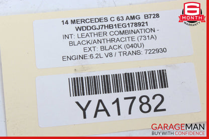 08-15 Mercedes W204 C63 AMG Exhaust System Hose Pipe Tube OEM